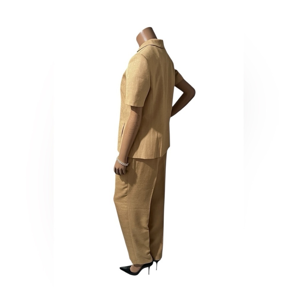 Travis Ayers Elegant Camel Pantsuit☑️ - Picture 10 of 12